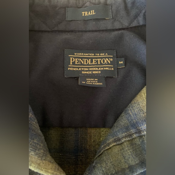 PENDLETON MEN'S PLAID ELBOW-PATCH TRAIL SHIRT (BRAND NEW) - Picture 7 of 9